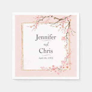 Cherry Blossom Wedding Napkins