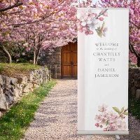 Cherry Blossom Wedding Pink and White Tall