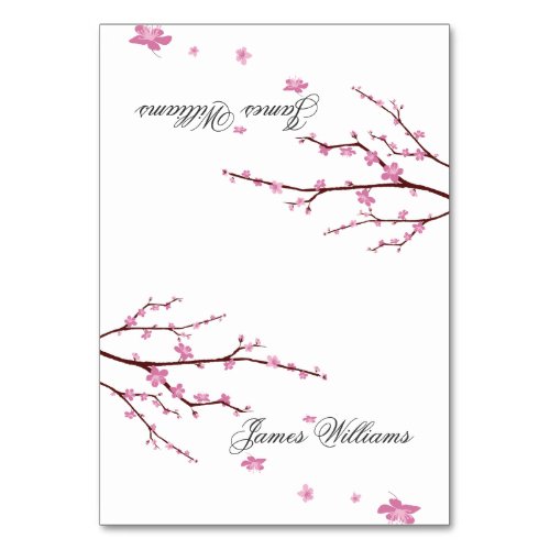 Cherry Blossom Wedding Place Cards