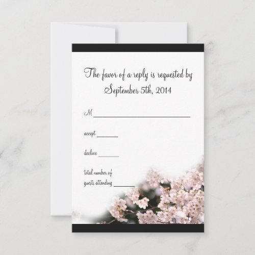 Cherry Blossom Wedding RSVP