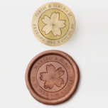 Cherry Blossom Wedding Wax Seal Stamp<br><div class="desc">Customize with your text</div>