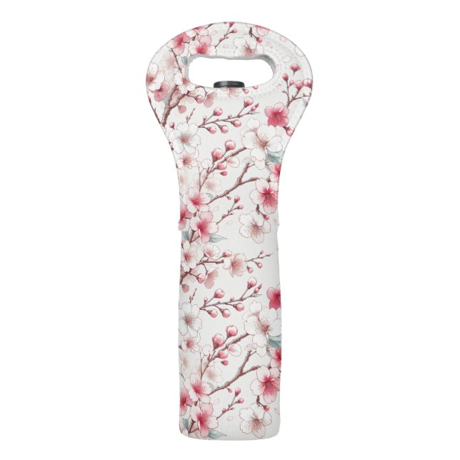 Cherry Blossom Wine Bag (Front)
