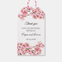 Cherry Blossom with sage green Gift Tags