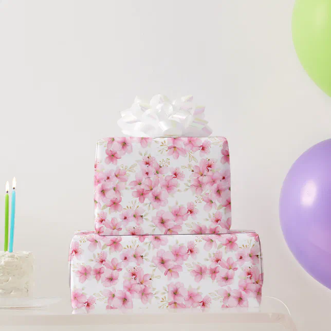 Cherry Blossom Wrapping Paper Zazzle