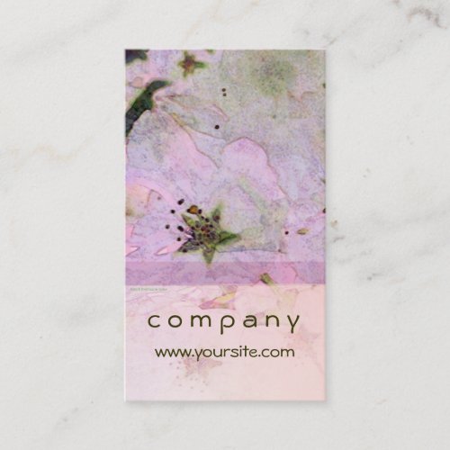 Cherry Blossoms 2 Pink Business Card