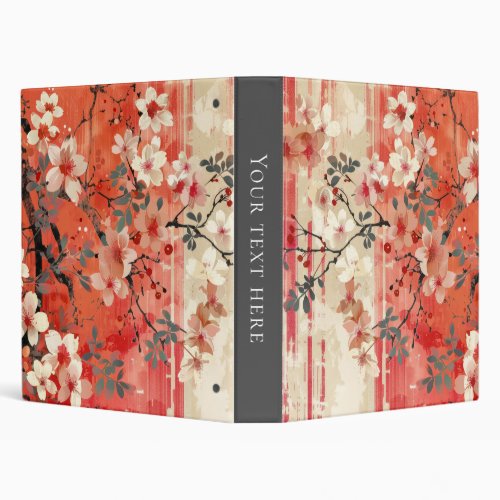 Cherry Blossoms 3 Ring Binder