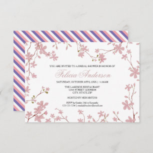 Cherry Blossoms - 3x5 Bridal Shower Invitation