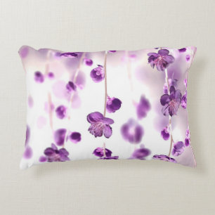 Cherry blossoms accent pillow