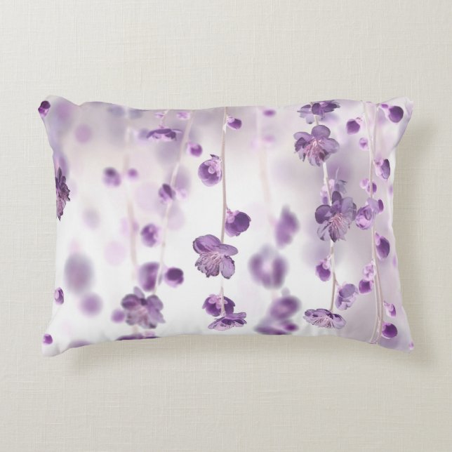 Cherry blossoms accent pillow (Front)