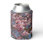 Cherry Blossoms and Bee Pink Spring Flowers Can Cooler