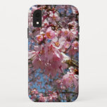 Cherry Blossoms and Bee Pink Spring Flowers iPhone XR Case