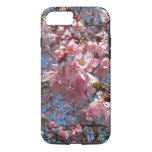 Cherry Blossoms and Bee Pink Spring Flowers iPhone 8/7 Case