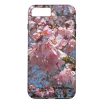 Cherry Blossoms and Bee Pink Spring Flowers iPhone 8 Plus/7 Plus Case