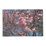 Cherry Blossoms and Bee Pink Spring Flowers Placemat