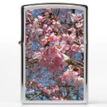 Cherry Blossoms and Bee Pink Spring Flowers Zippo Lighter