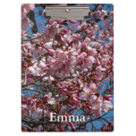 Cherry Blossoms and Blue Sky Spring Floral Clipboard
