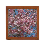 Cherry Blossoms and Blue Sky Spring Floral Desk Organizer
