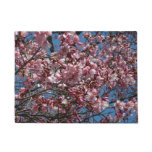 Cherry Blossoms and Blue Sky Spring Floral Doormat
