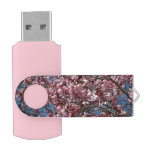 Cherry Blossoms and Blue Sky Spring Floral Flash Drive