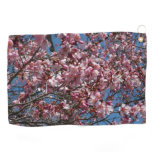 Cherry Blossoms and Blue Sky Spring Floral Golf Towel
