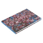 Cherry Blossoms and Blue Sky Spring Floral Guest Book