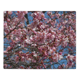 Cherry Blossoms and Blue Sky Spring Floral Jigsaw Puzzle