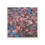 Cherry Blossoms and Blue Sky Spring Floral Napkins