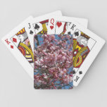 Cherry Blossoms and Blue Sky Spring Floral Playing Cards