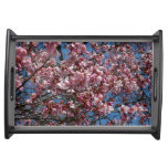 Cherry Blossoms and Blue Sky Spring Floral Serving Tray