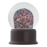 Cherry Blossoms and Blue Sky Spring Floral Snow Globe