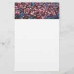 Cherry Blossoms and Blue Sky Spring Floral Stationery