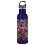 Cherry Blossoms and Blue Sky Spring Floral Water Bottle