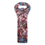 Cherry Blossoms and Blue Sky Spring Floral Wine Bag