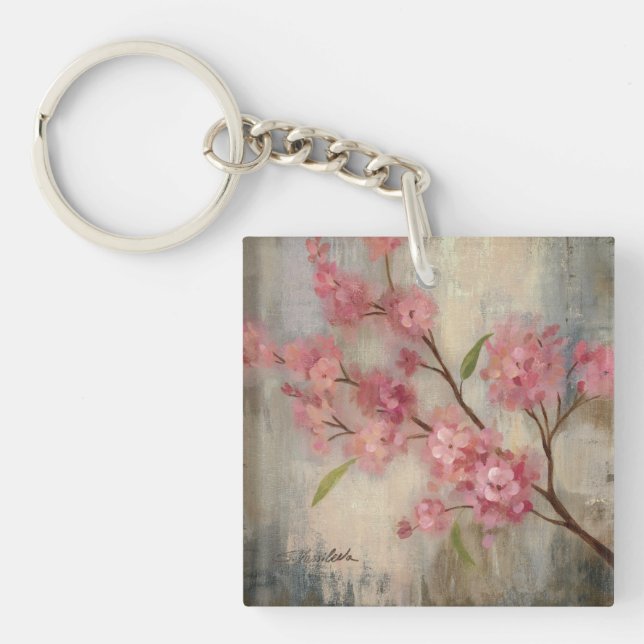 Cherry Blossoms and Branch Keychain (Front)