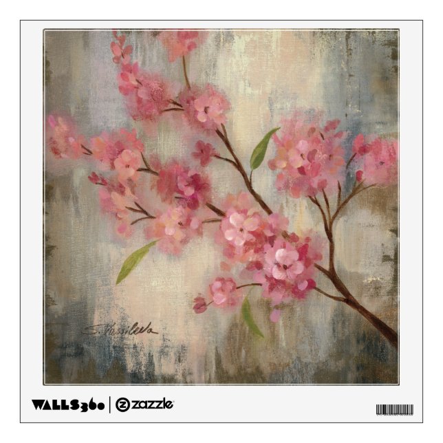 Cherry Blossoms and Branch Wall Decal (Front)