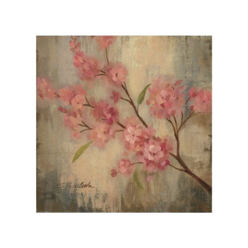 Cherry Blossoms and Branch Wood Wall Art