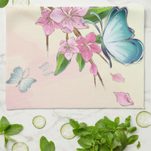 Cherry Blossoms and Butterflies  American MoJo Kit Towel