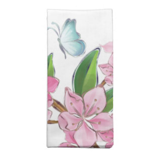 Cherry Blossoms and Butterflies American MoJo Napk Napkin