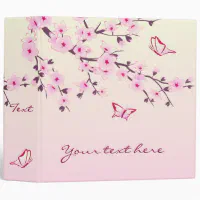 Solid soft pink 3 ring binder