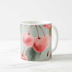 Cherry Blossoms and cherries Spring Art Coffee Mug