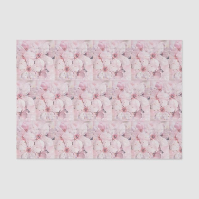 Cherry Blossoms and Musical Notes Tissue Paper (Front)