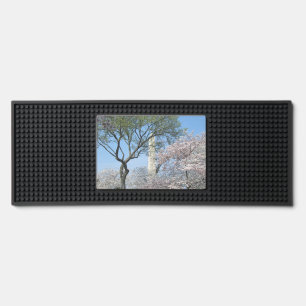 Cherry Blossoms and the Washington Monument in DC Bar Mat