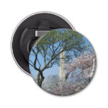 Cherry Blossoms and the Washington Monument in DC Bottle Opener
