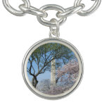 Cherry Blossoms and the Washington Monument in DC Bracelet