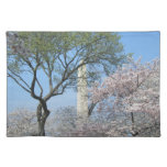 Cherry Blossoms and the Washington Monument in DC Cloth Placemat