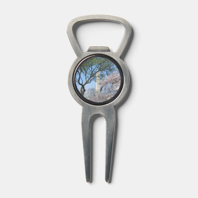 Cherry Blossoms and the Washington Monument in DC Divot Tool (Composite)