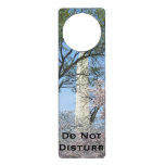 Cherry Blossoms and the Washington Monument in DC Door Hanger