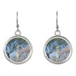 Cherry Blossoms and the Washington Monument in DC Earrings
