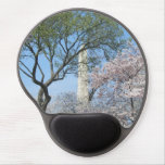 Cherry Blossoms and the Washington Monument in DC Gel Mouse Pad