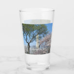 Cherry Blossoms and the Washington Monument in DC Glass